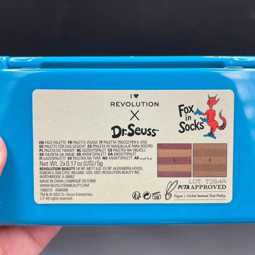I Heart Revolution x Dr. Seuss Fox in Sox Face Palette